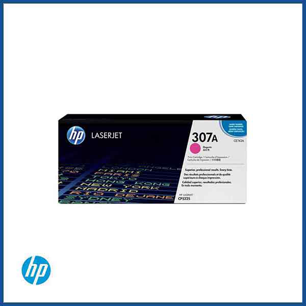 HP 307A (CE743A) Magenta LaserJet Toner Cartridge. 